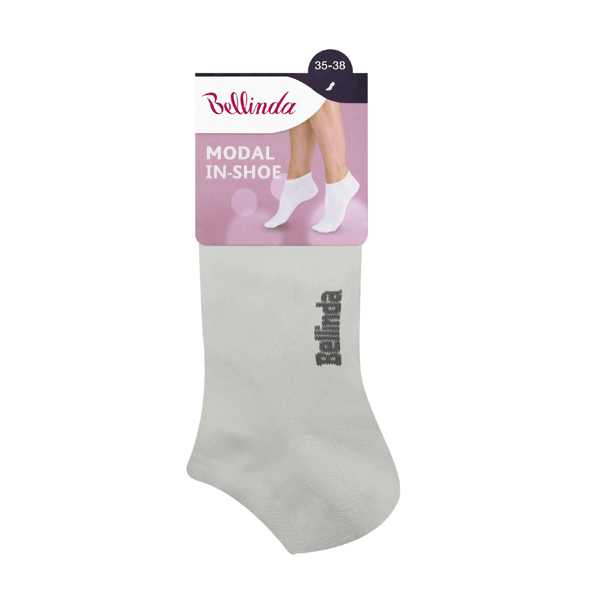 Bellinda Dámské kotníkové ponožky vel. 35–38 1 pár bílé Bellinda