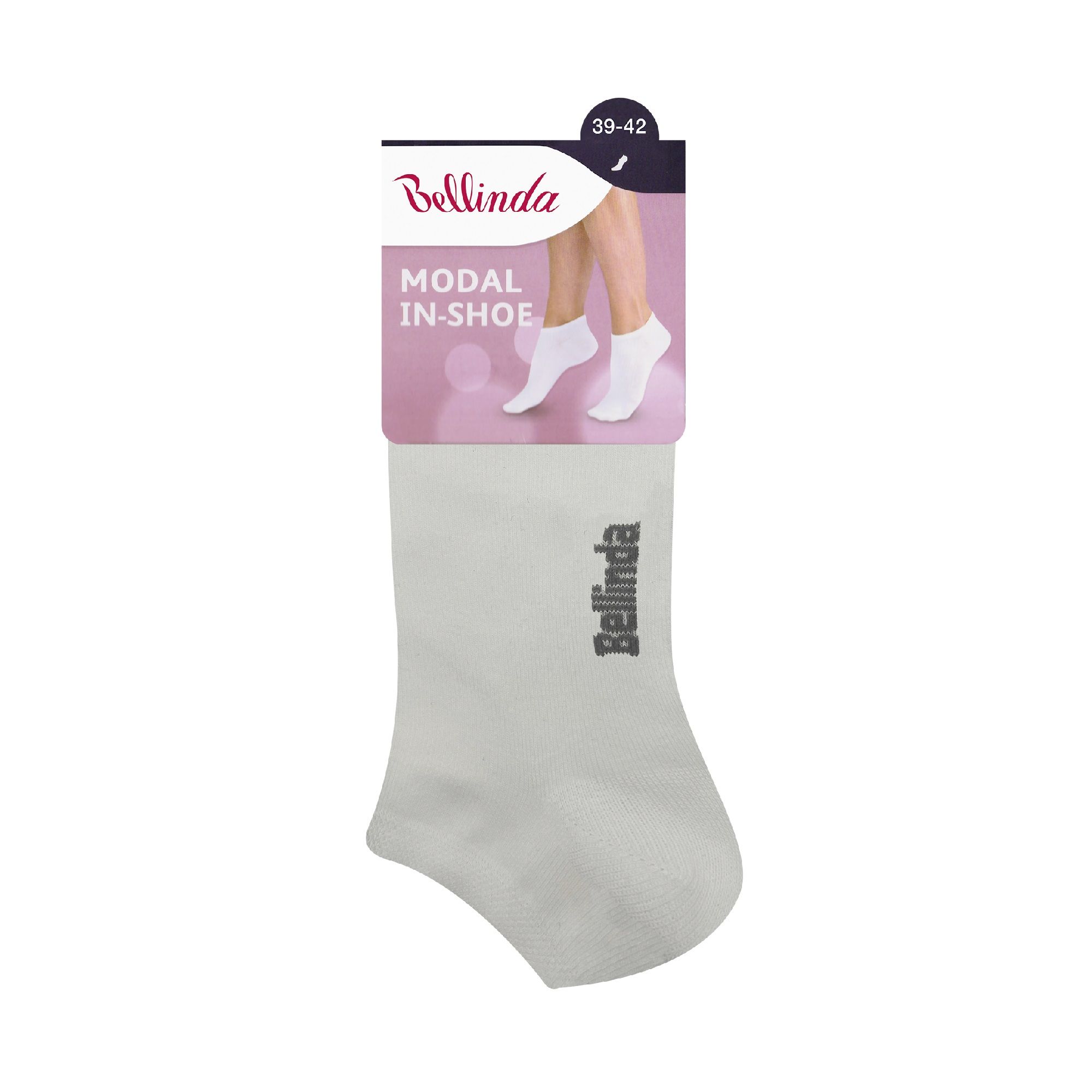 Bellinda Dámské kotníkové ponožky vel. 39–42 1 pár bílé Bellinda