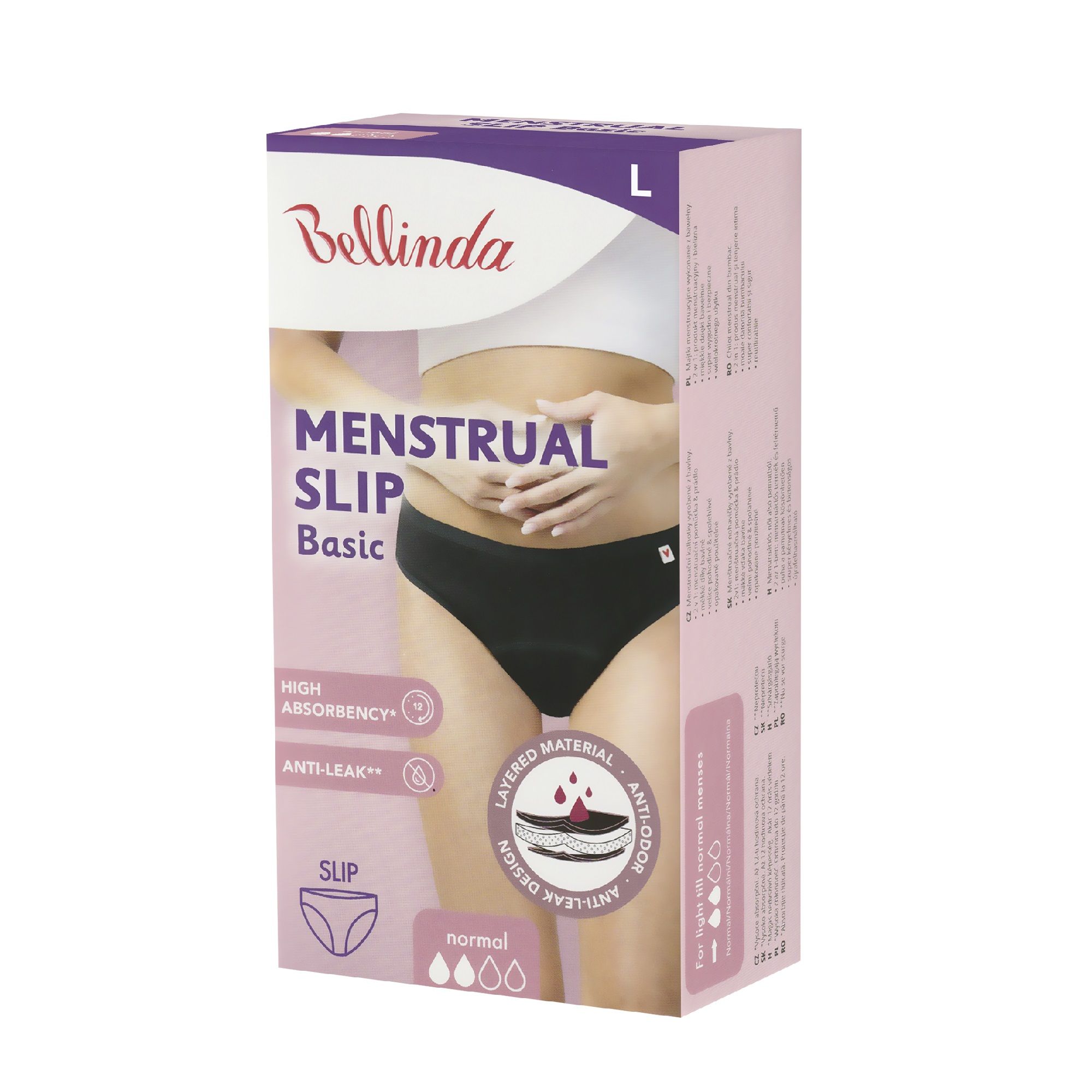 Bellinda Menstruační kalhotky vel. L 1 ks černé Bellinda