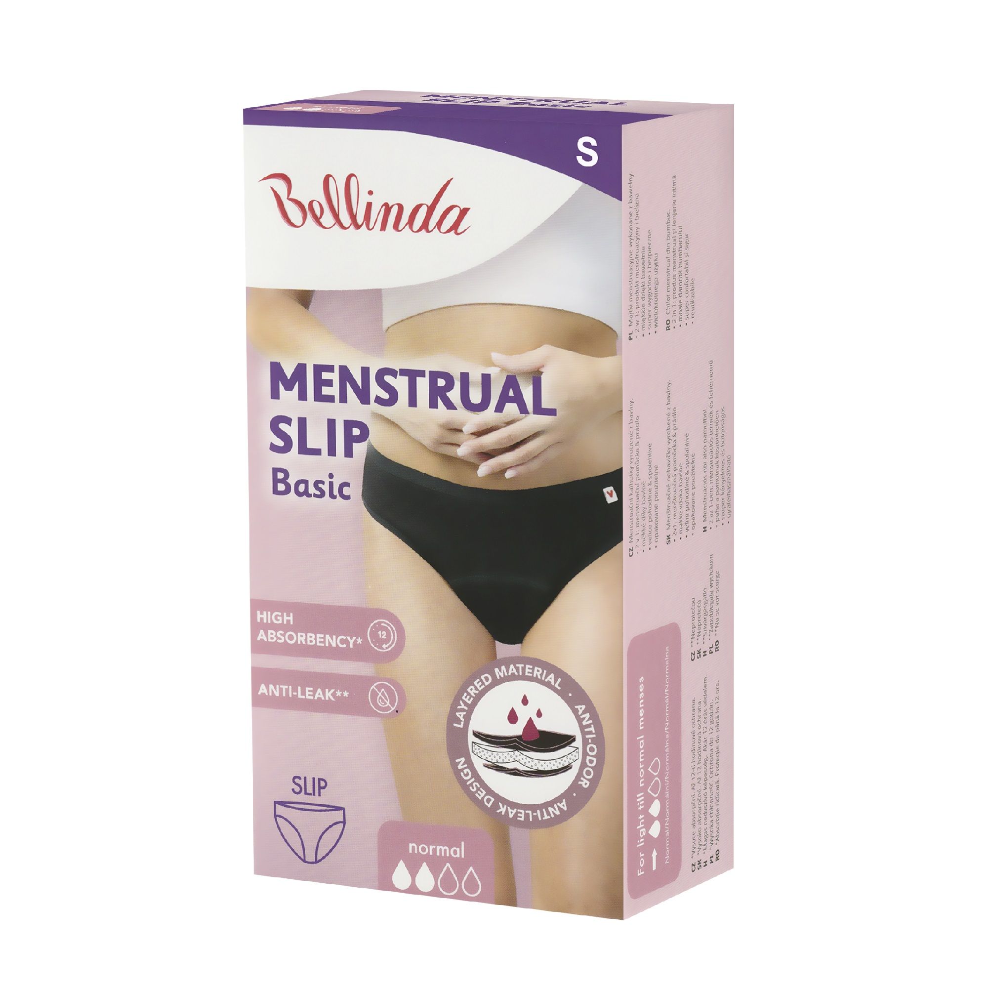 Bellinda Menstruační kalhotky vel. S 1 ks černé Bellinda