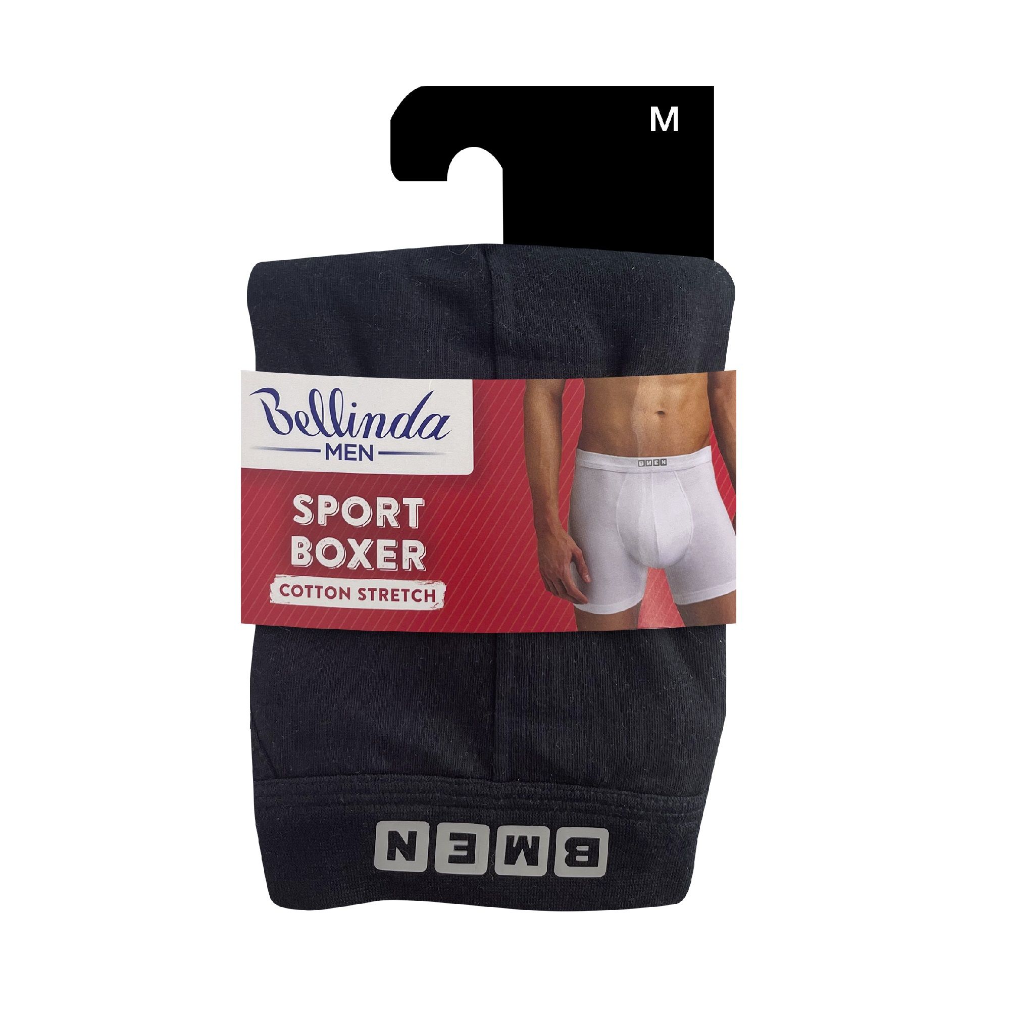 Bellinda Pánské bavlněné boxerky Sport vel. M 1 ks černé Bellinda