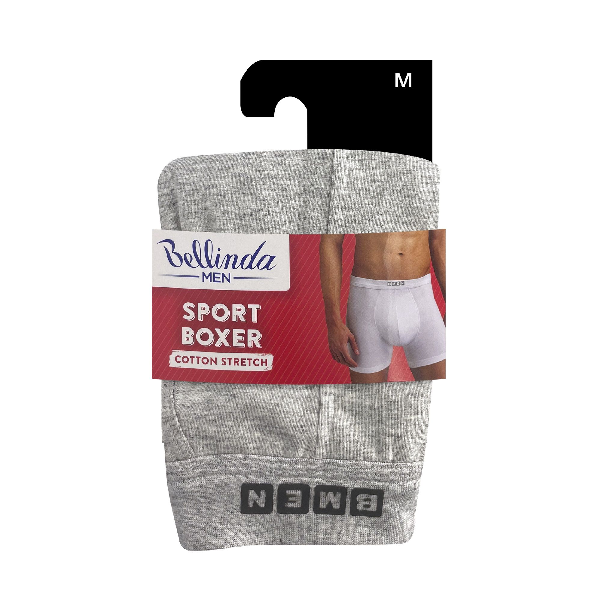 Bellinda Pánské bavlněné boxerky Sport vel. M 1 ks šedé Bellinda