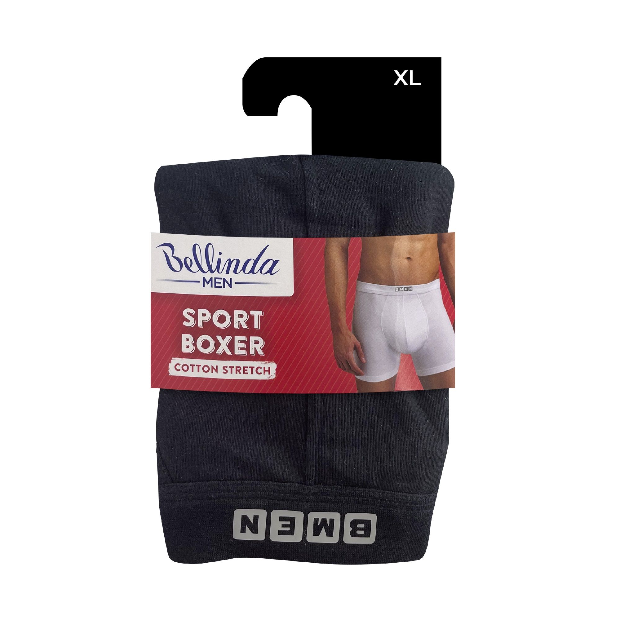 Bellinda Pánské bavlněné boxerky Sport vel. XL 1 ks černé Bellinda