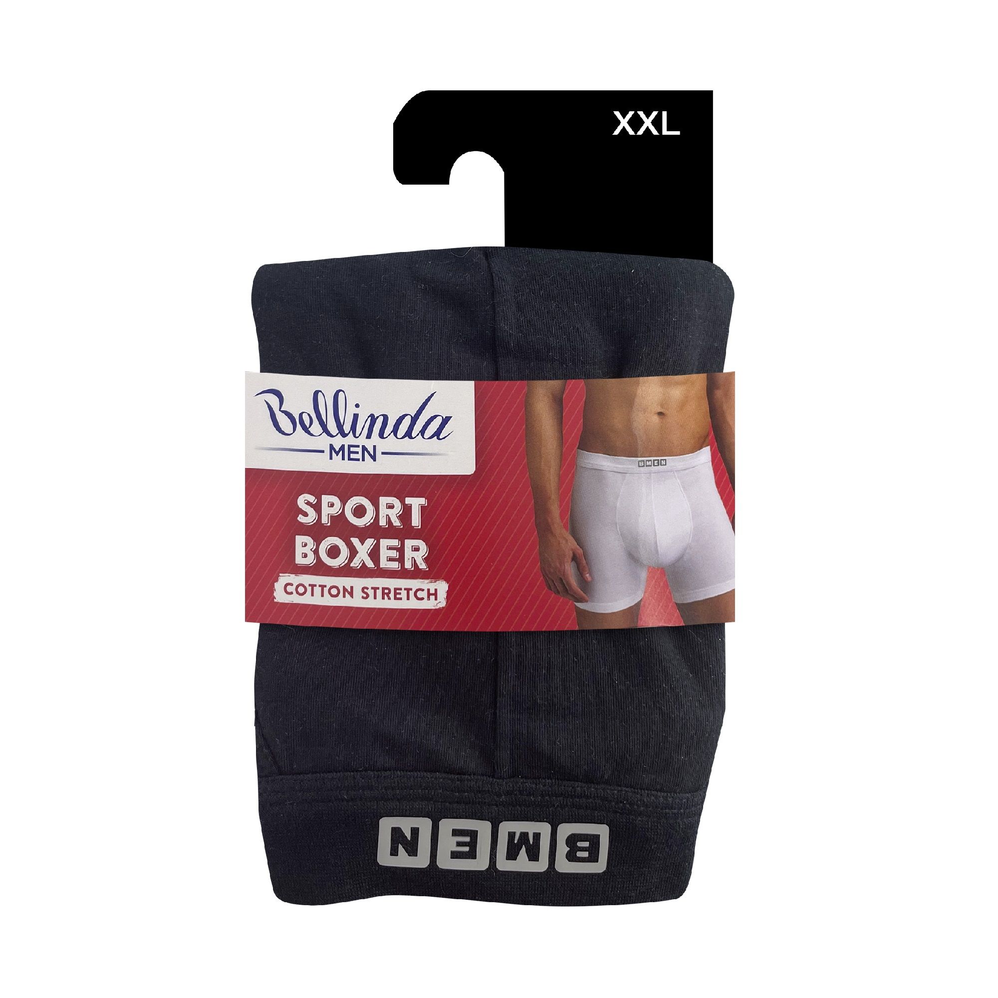Bellinda Pánské bavlněné boxerky Sport vel. XXL 1 ks černé Bellinda