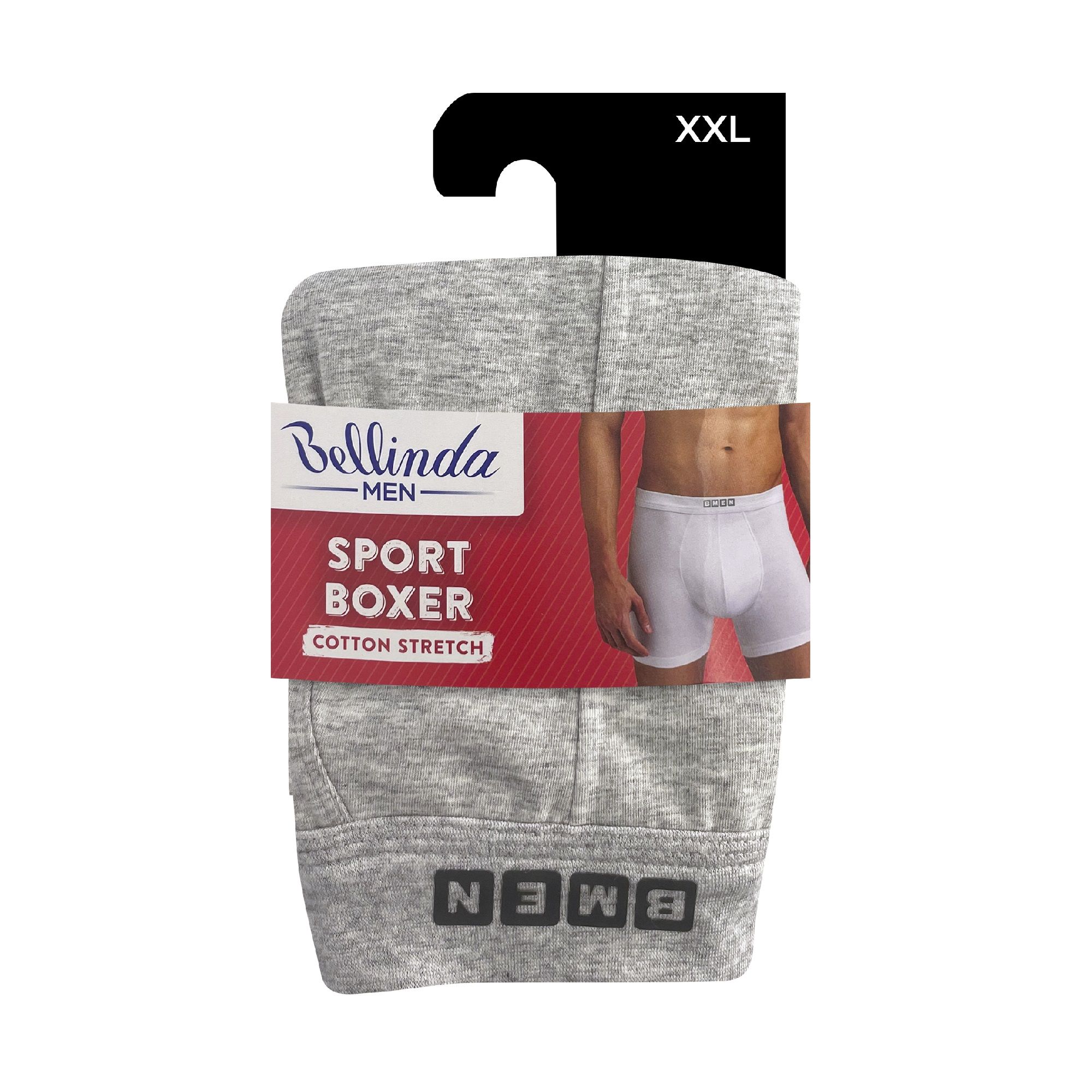Bellinda Pánské bavlněné boxerky Sport vel. XXL 1 ks šedé Bellinda