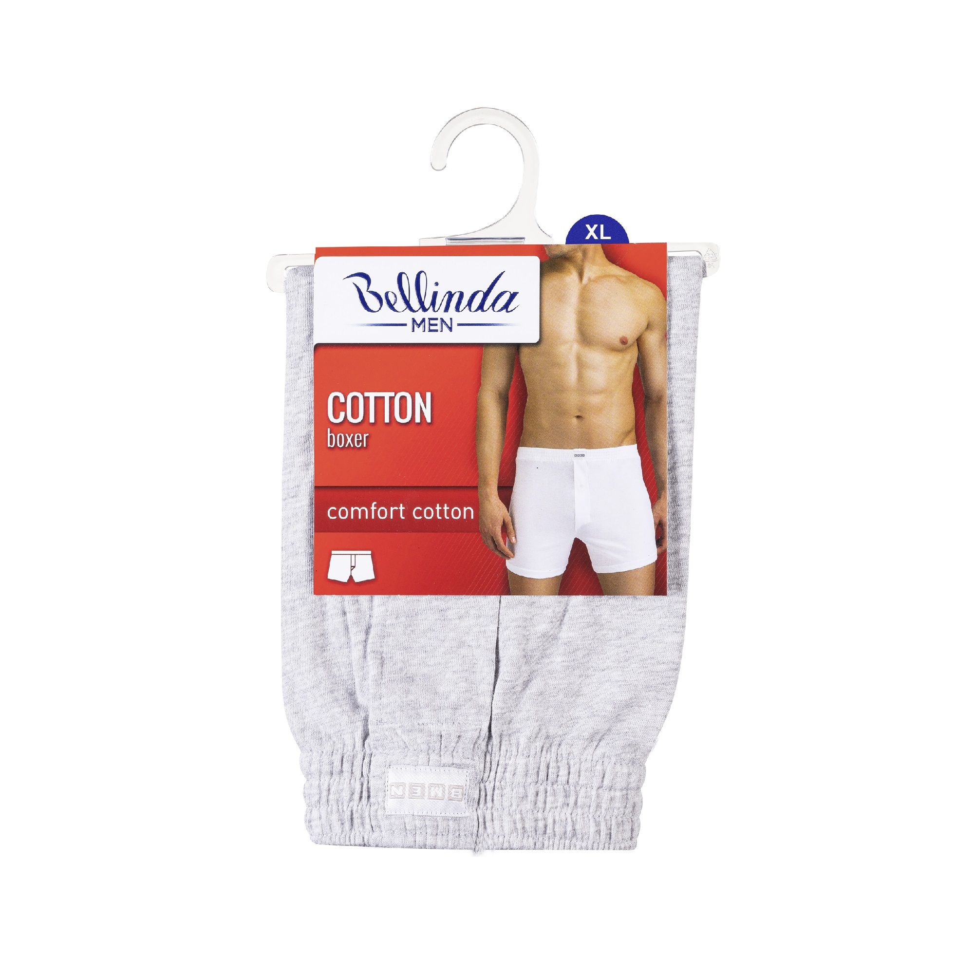 Bellinda Pánské bavlněné boxerky vel. XL 1 ks šedé Bellinda