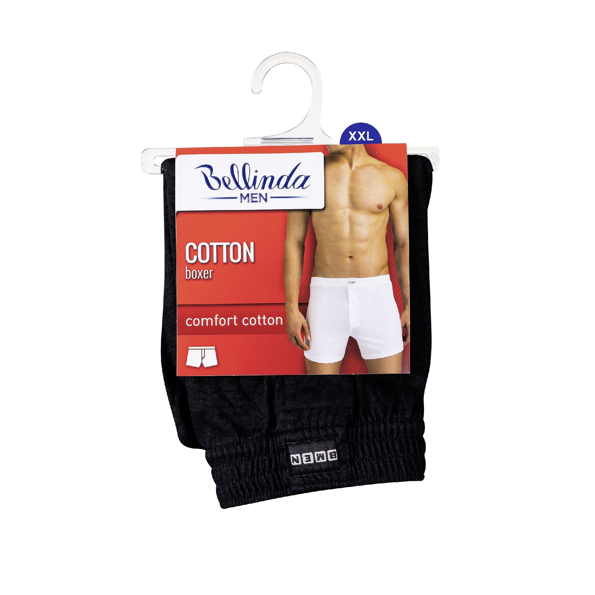 Bellinda Pánské bavlněné boxerky vel. XXL 1 ks černé Bellinda