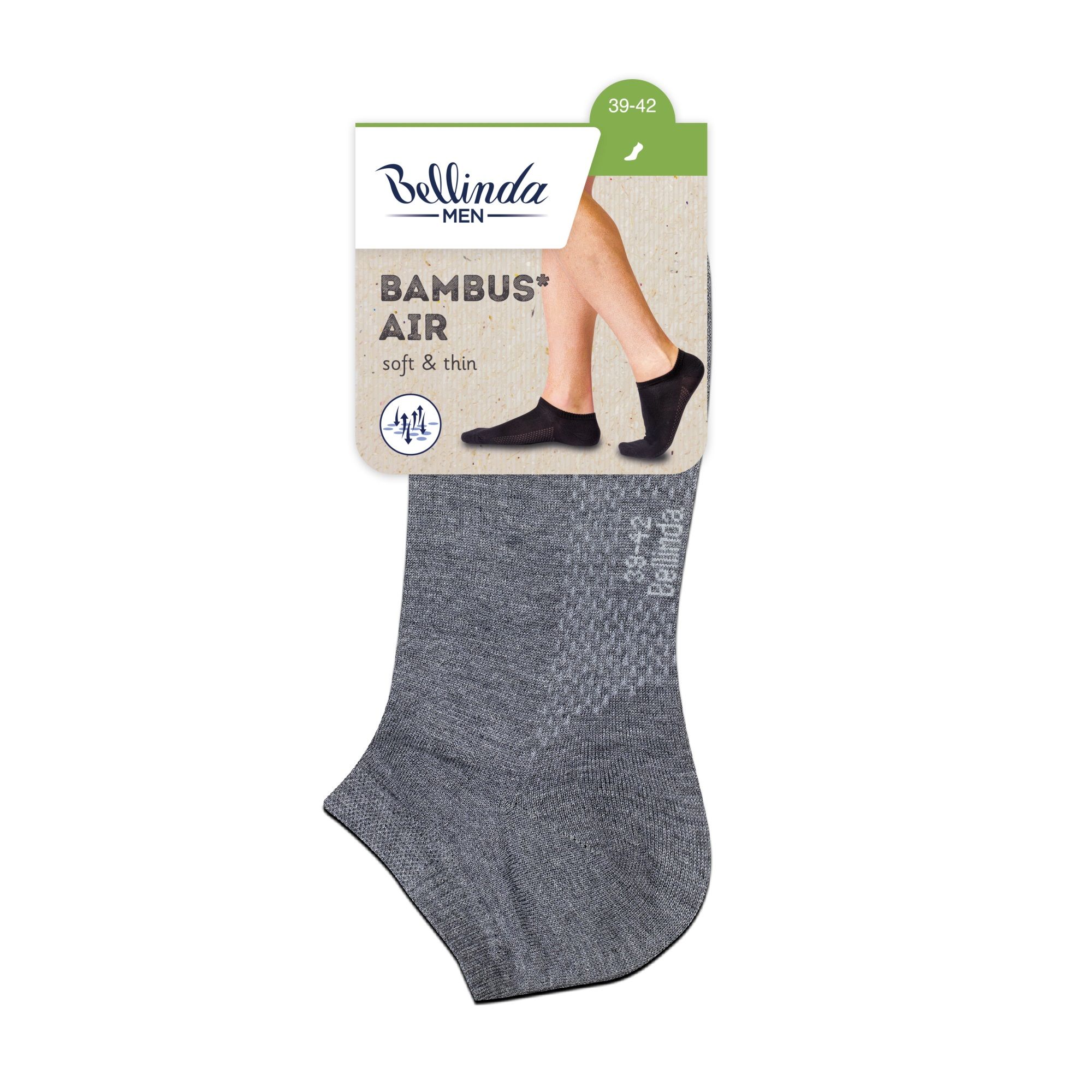 Bellinda Pánské nízké bambusové ponožky vel. 39–42 1 pár šedé Bellinda