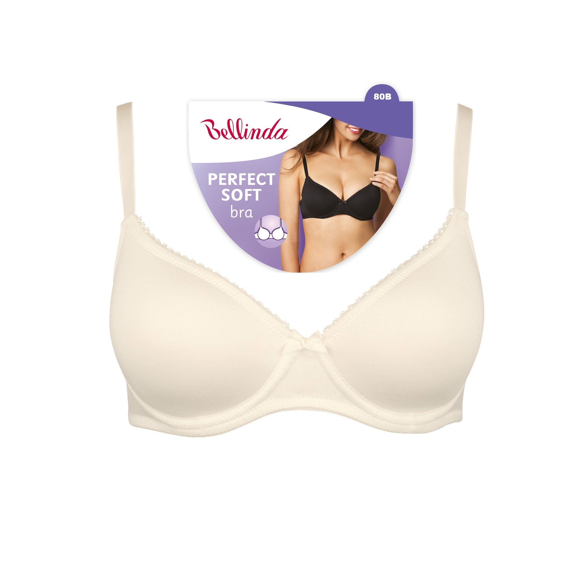 Bellinda Podprsenka Perfect soft 80B krémová Bellinda