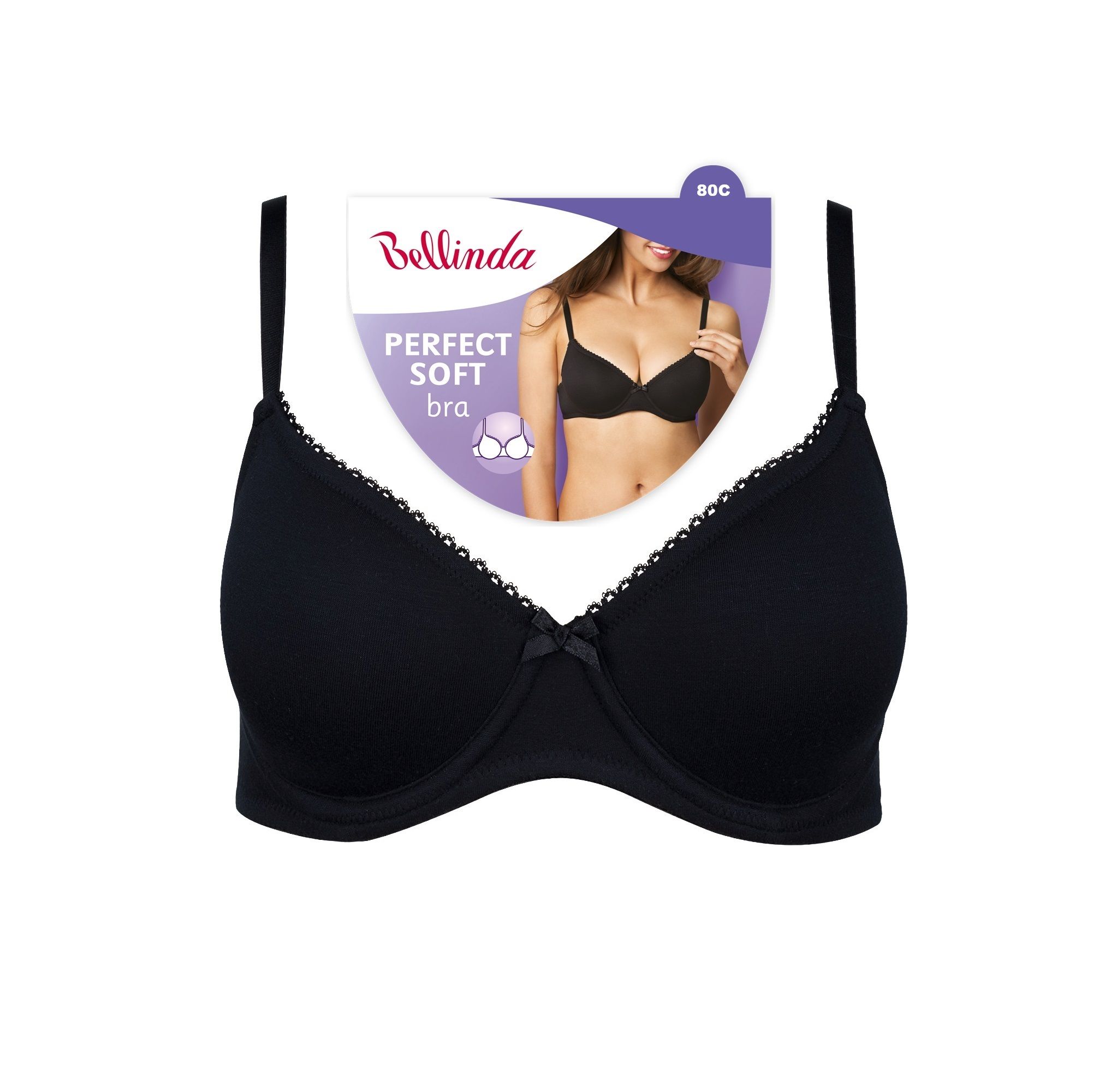 Bellinda Podprsenka Perfect soft 80C černá Bellinda