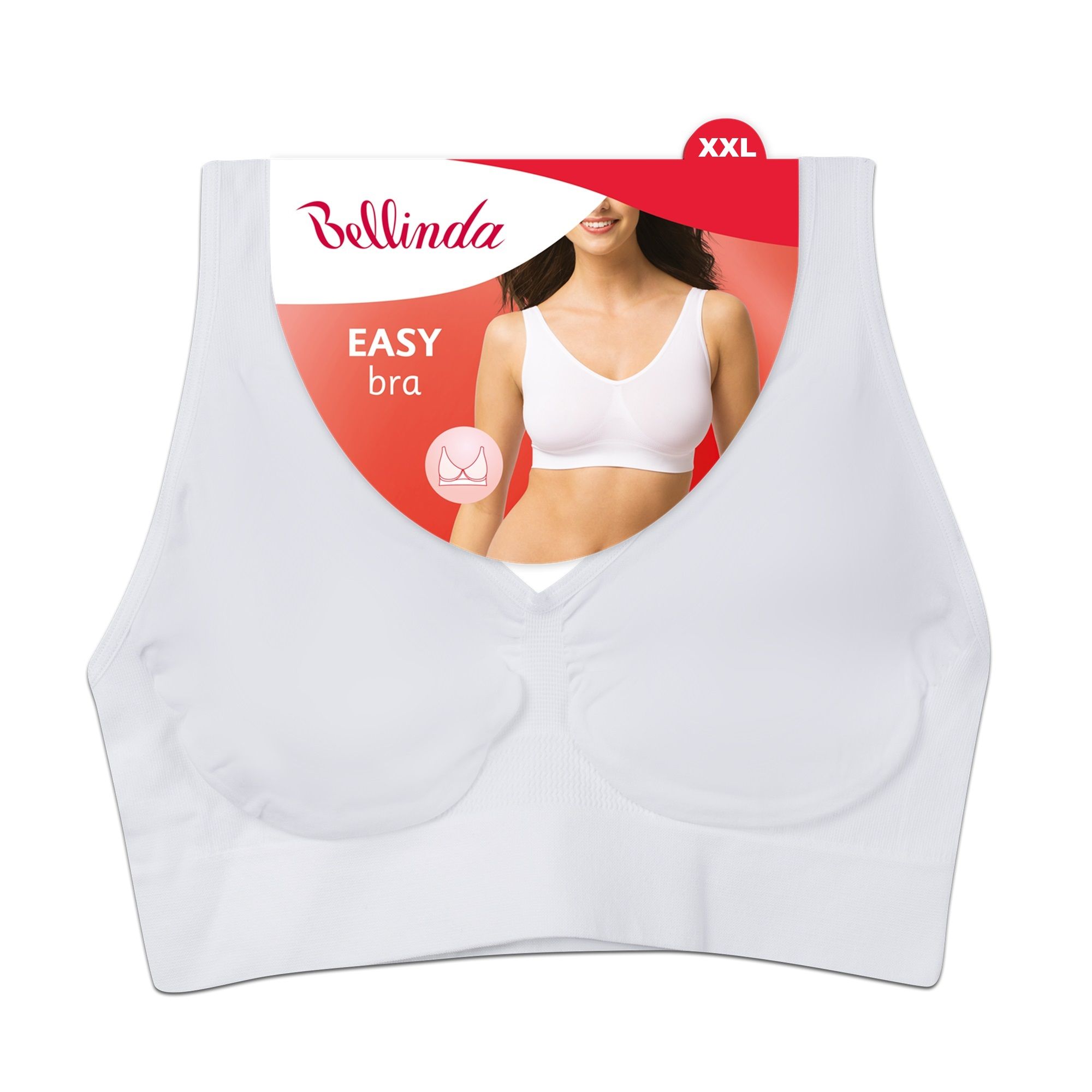 Bellinda Podprsenka elastická Easy bra vel. XXL bílá Bellinda