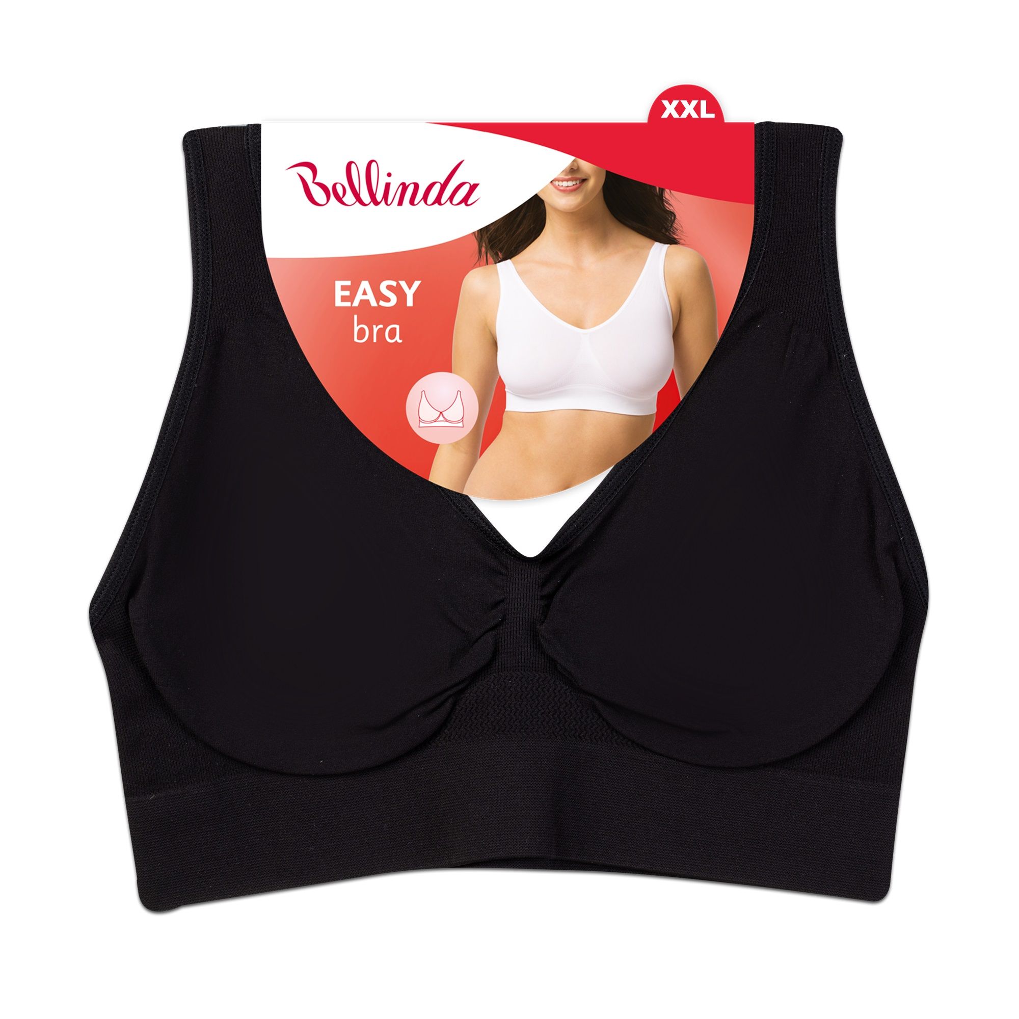 Bellinda Podprsenka elastická Easy bra vel. XXL černá Bellinda
