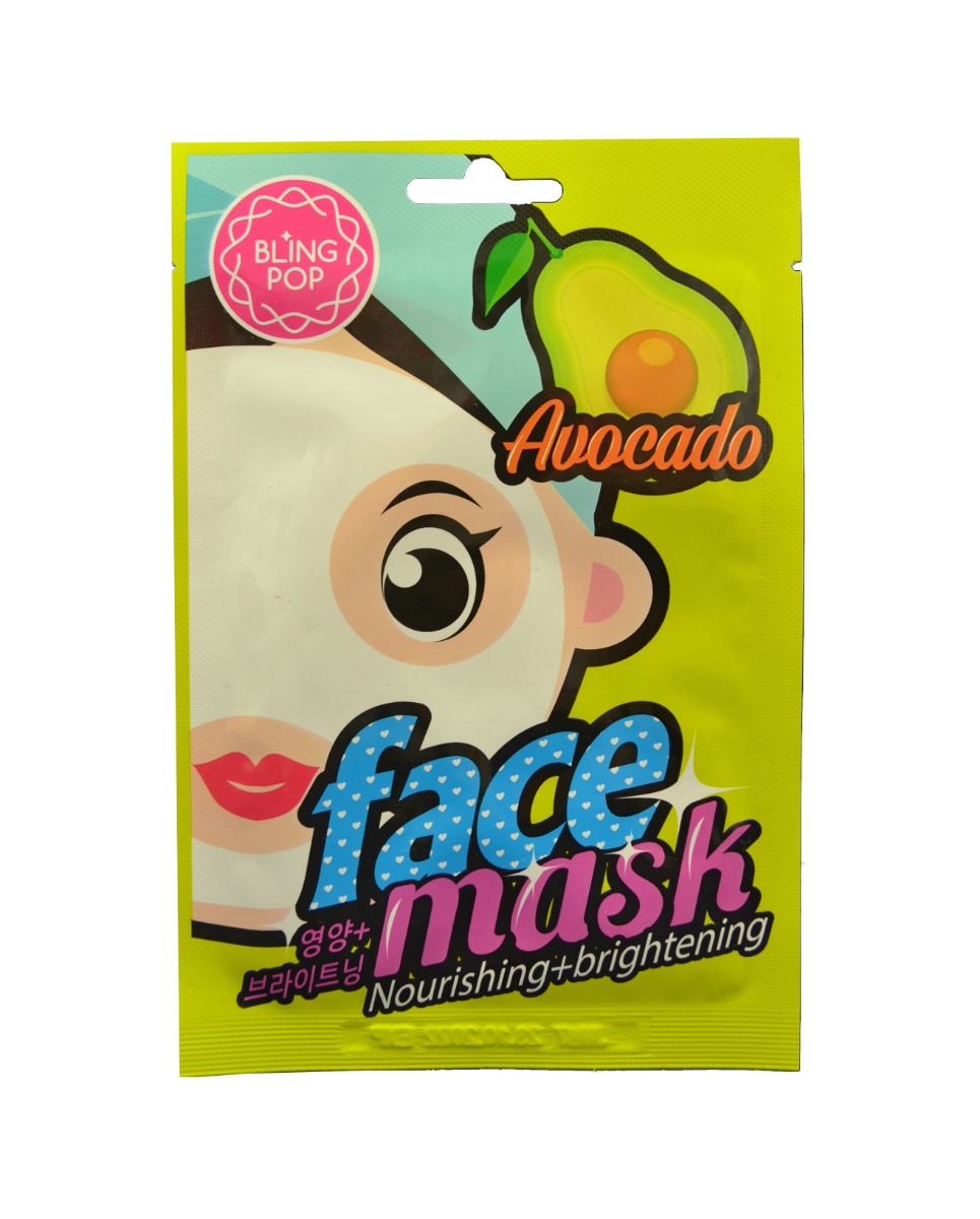 Bling Pop Avocado výživná a rozjasňující maska 20 ml Bling Pop