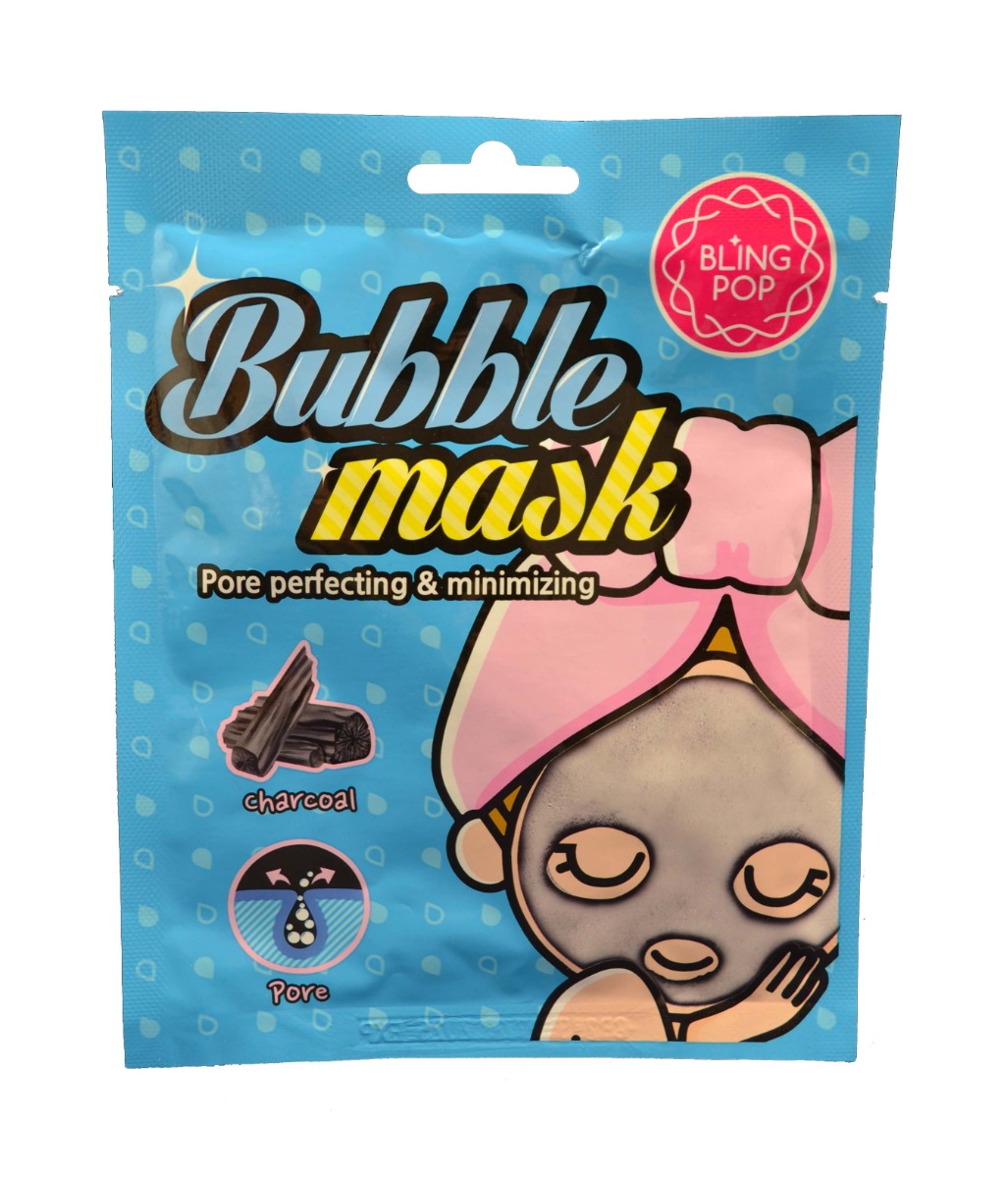 Bling Pop Charcoal Bubble Mask bublinková maska s černým uhlím 30 ml Bling Pop