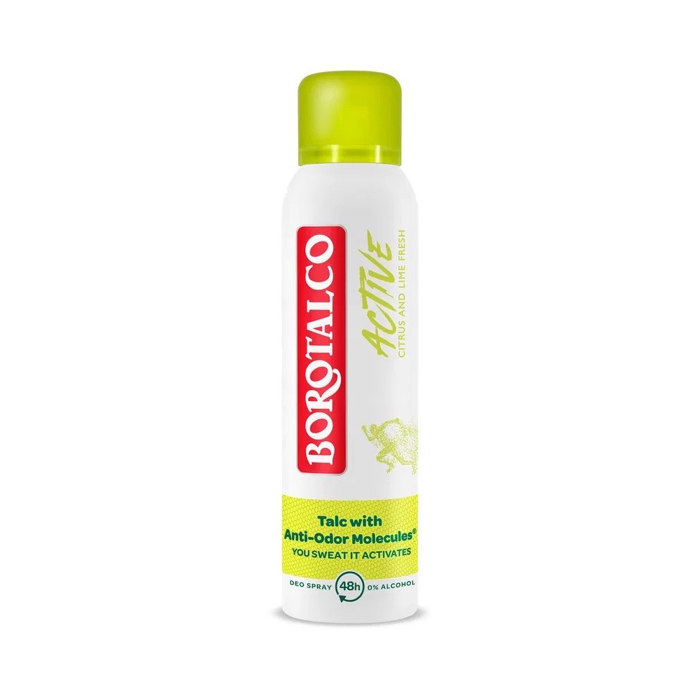 Borotalco Active Citrus and Lime Fresh Deodorant sprej 150 ml Borotalco