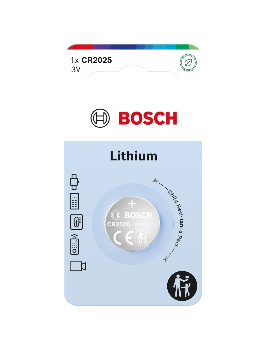 Bosch Lithium Coin CR2025 baterie 1 ks Bosch