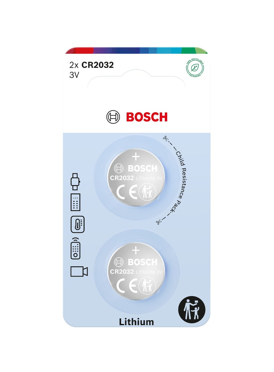 Bosch Lithium Coin CR2032 baterie 2 ks Bosch