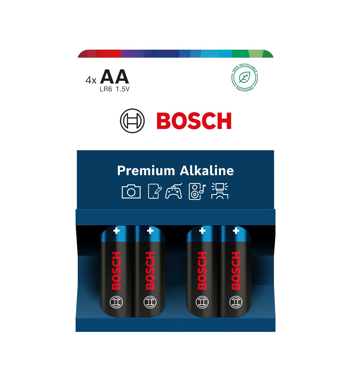 Bosch Premium Alkaline AA LR6 baterie 4 ks Bosch