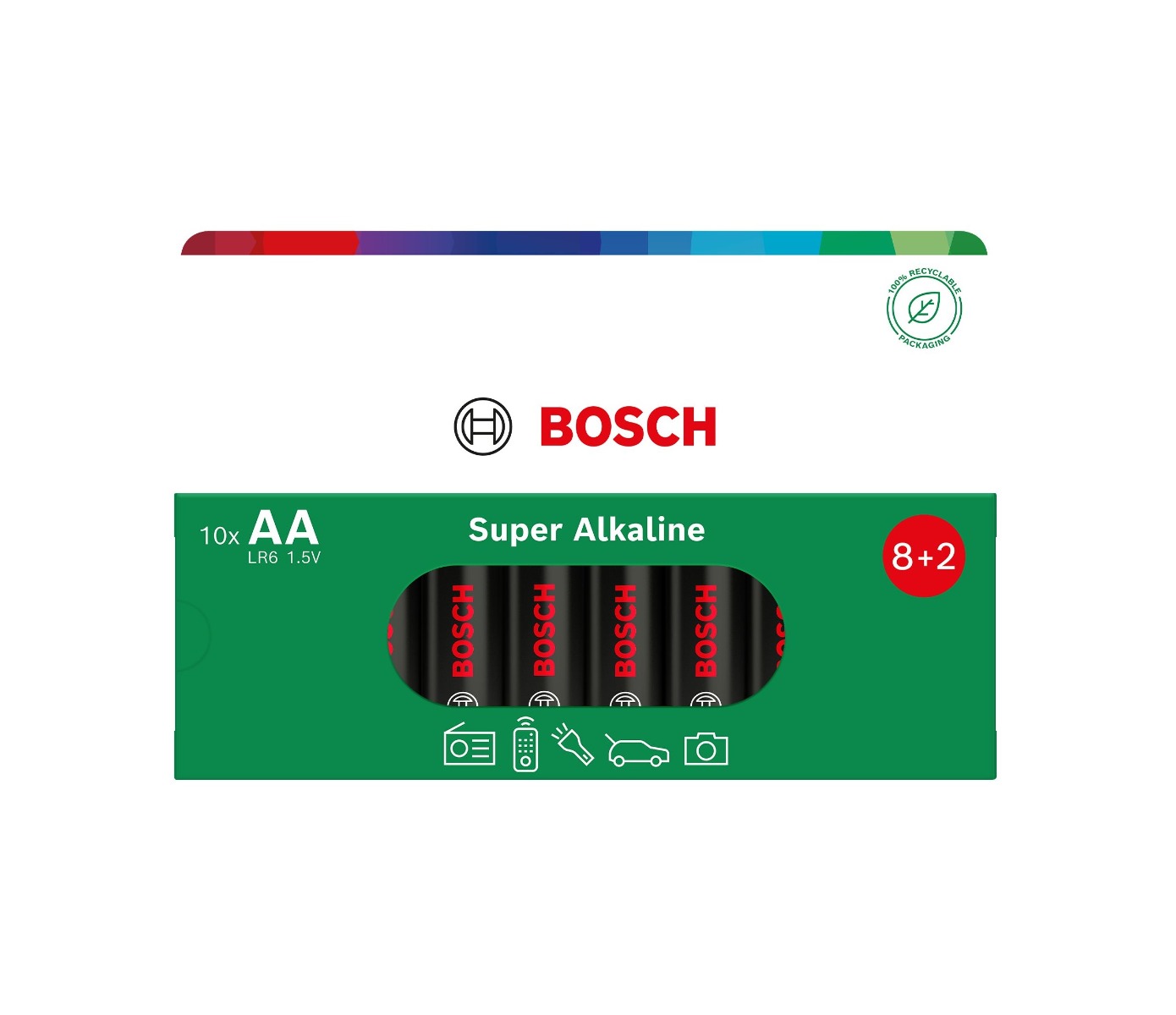 Bosch Super Alkaline AA LR6 baterie 10 ks Bosch