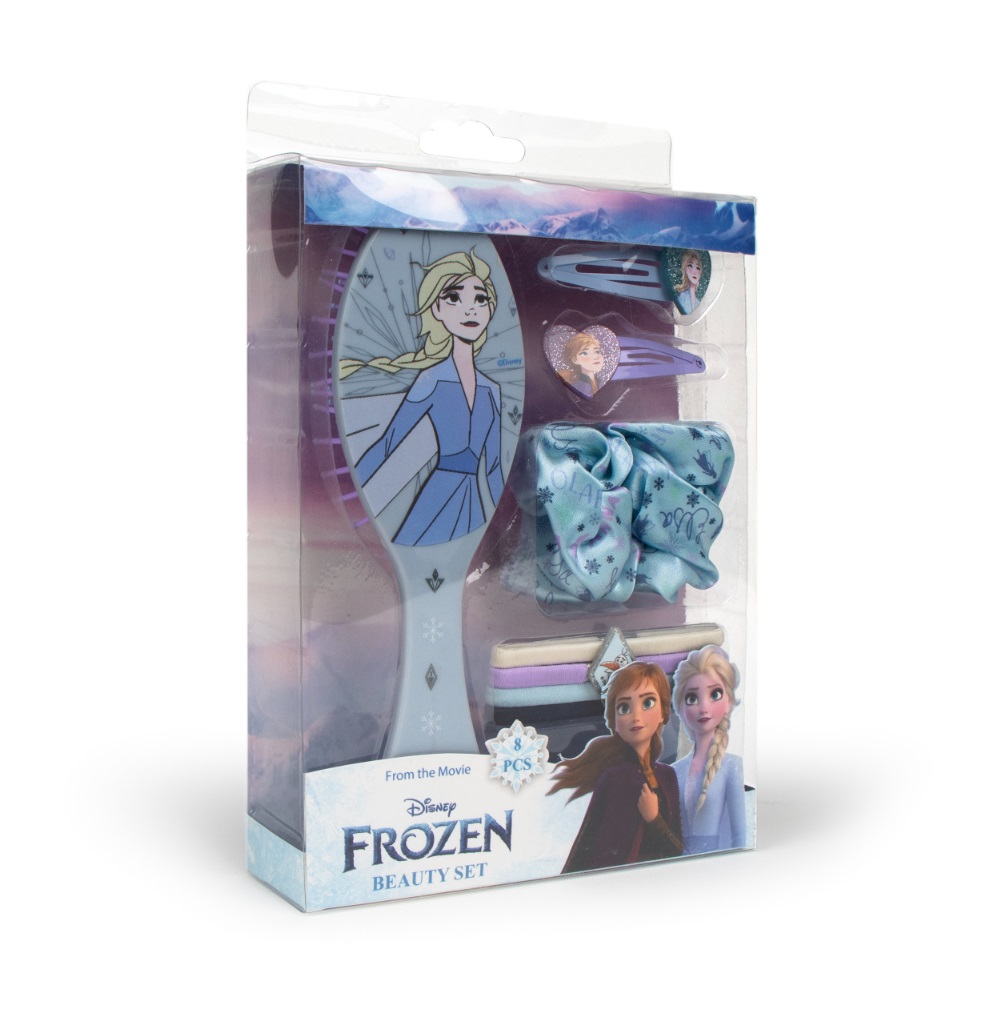 Cerdá Sada vlasových doplňků s hřebenem Frozen 8 ks Cerdá