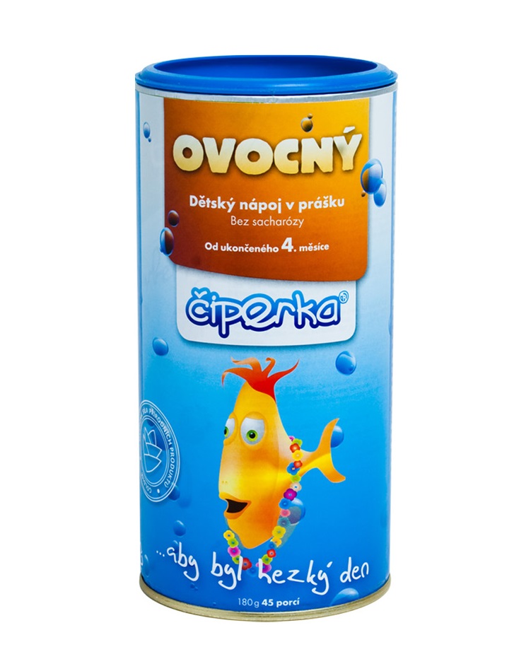Čiperka Ovocný dětský nápoj v prášku od ukončeného 4. měsíce 180 g Čiperka