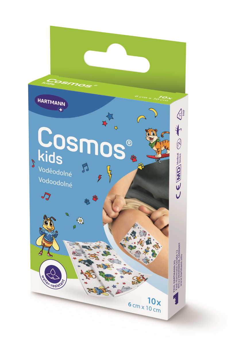 Cosmos Kids 6 x 10 cm voděodolné náplasti 10 ks Cosmos