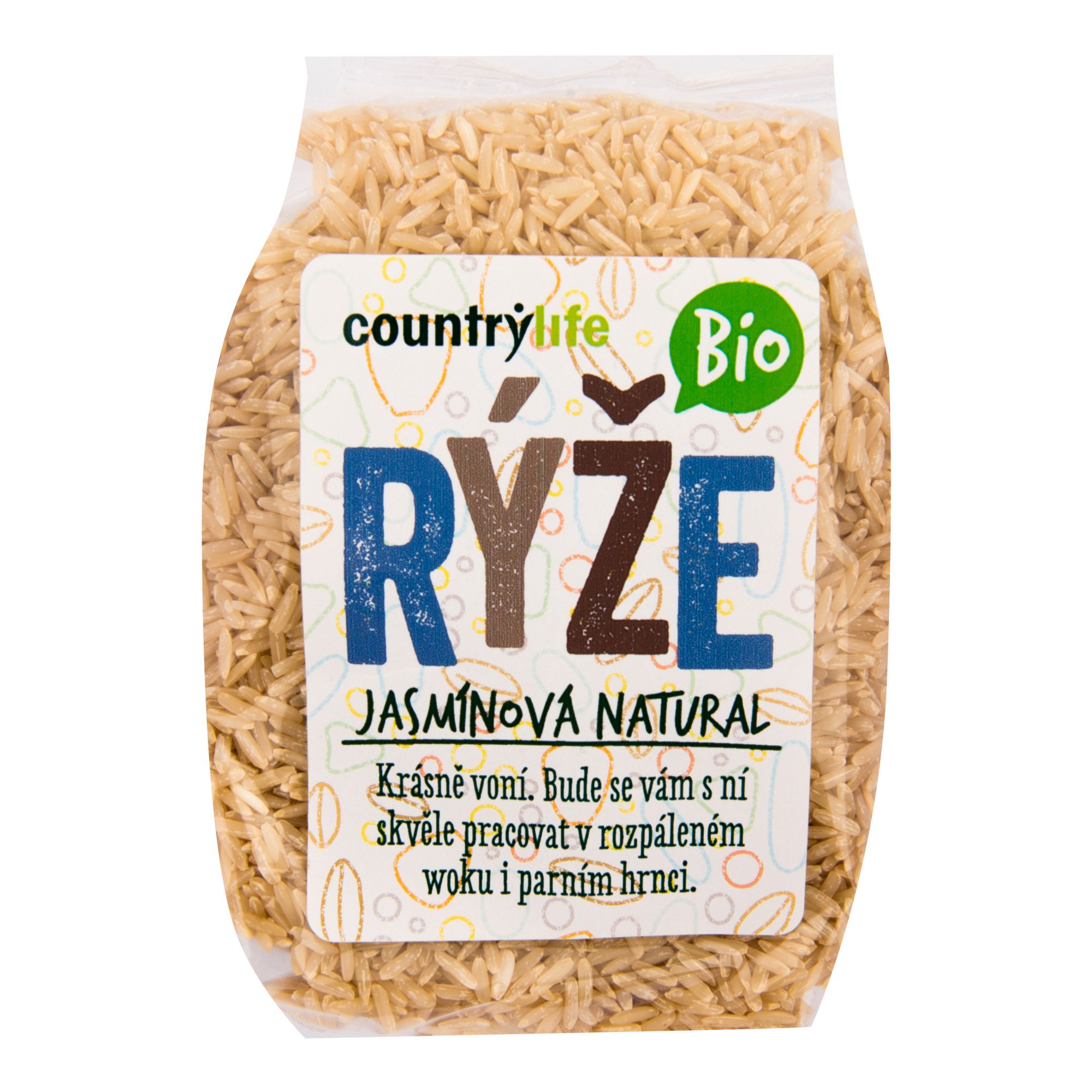 Country Life Rýže jasmínová natural BIO 500 g Country Life
