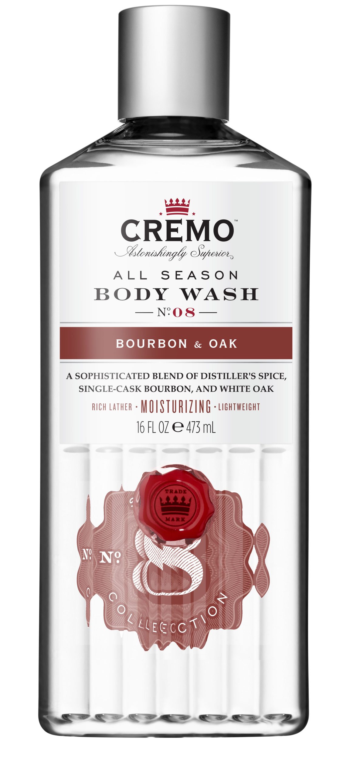 Cremo Bourbon & Oak sprchový gel pro muže 473 ml Cremo