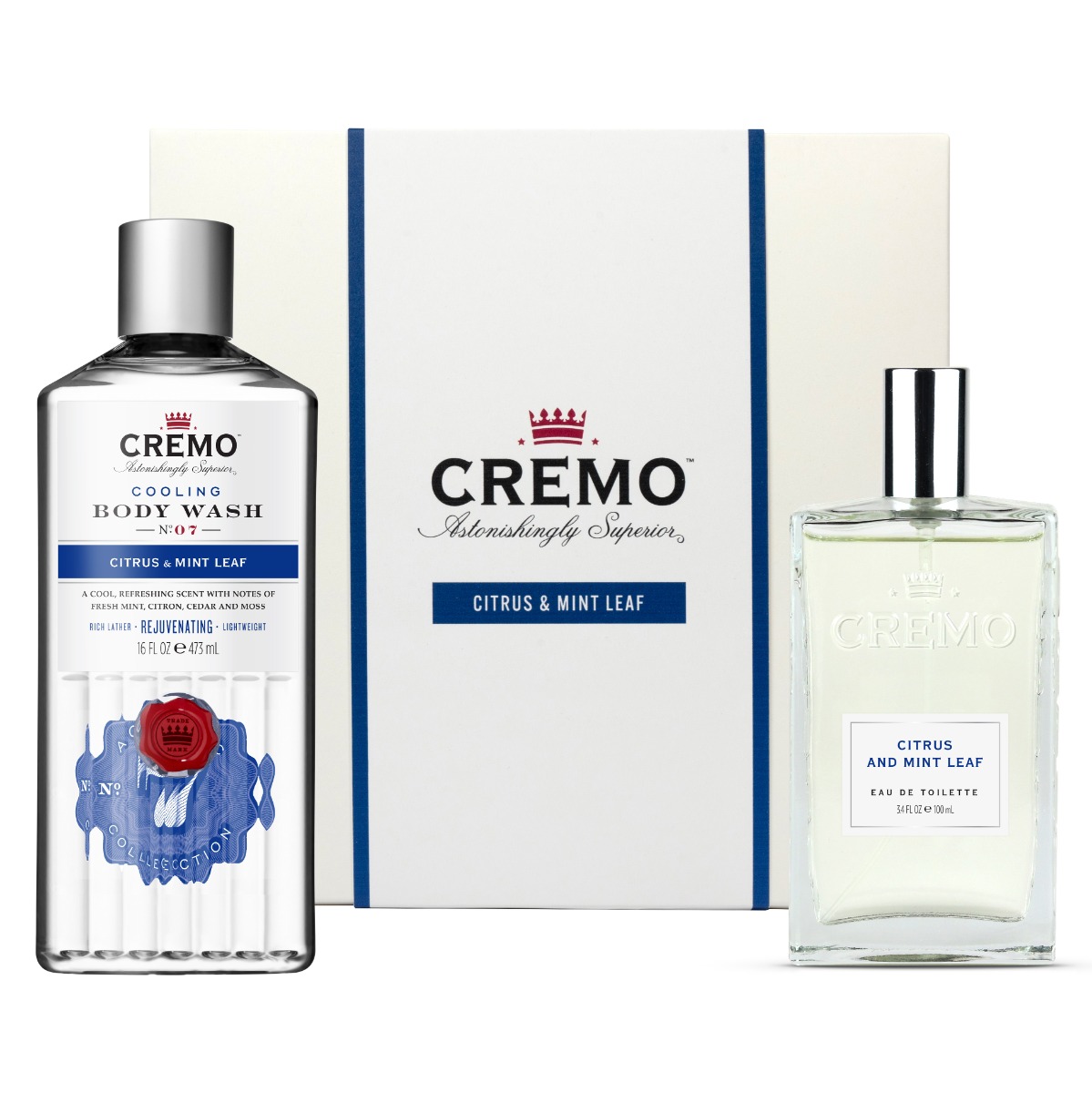 Cremo Citrus & Mint Leaf dárková sada pro muže 2 ks Cremo