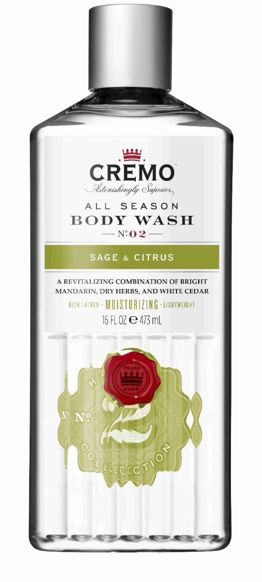 Cremo Sage & Citrus sprchový gel pro muže 473 ml Cremo