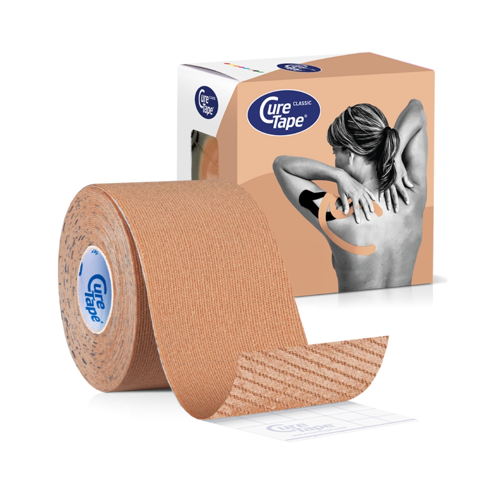 CureTape Classic 5 cm x 5 m kineziologický tejp béžový CureTape