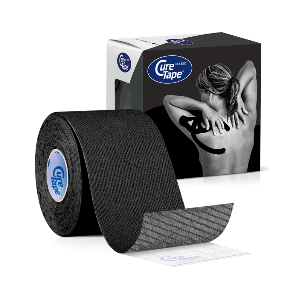 CureTape Classic 5 cm x 5 m kineziologický tejp černý CureTape