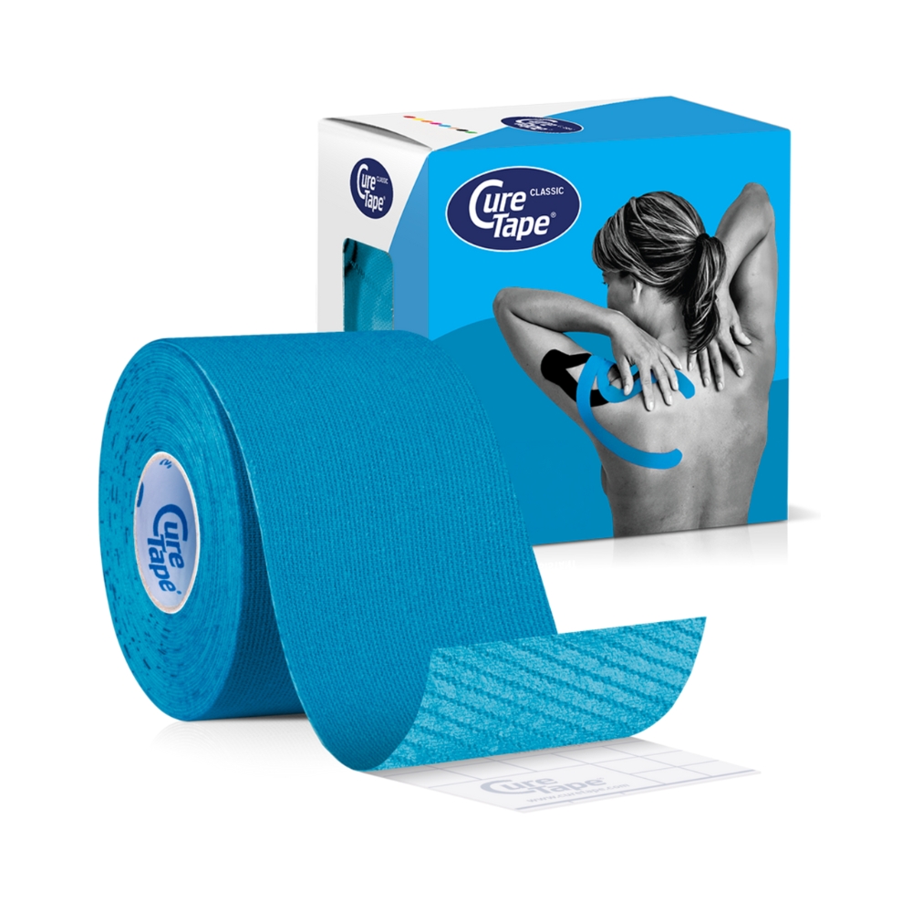 CureTape Classic 5 cm x 5 m kineziologický tejp modrý CureTape