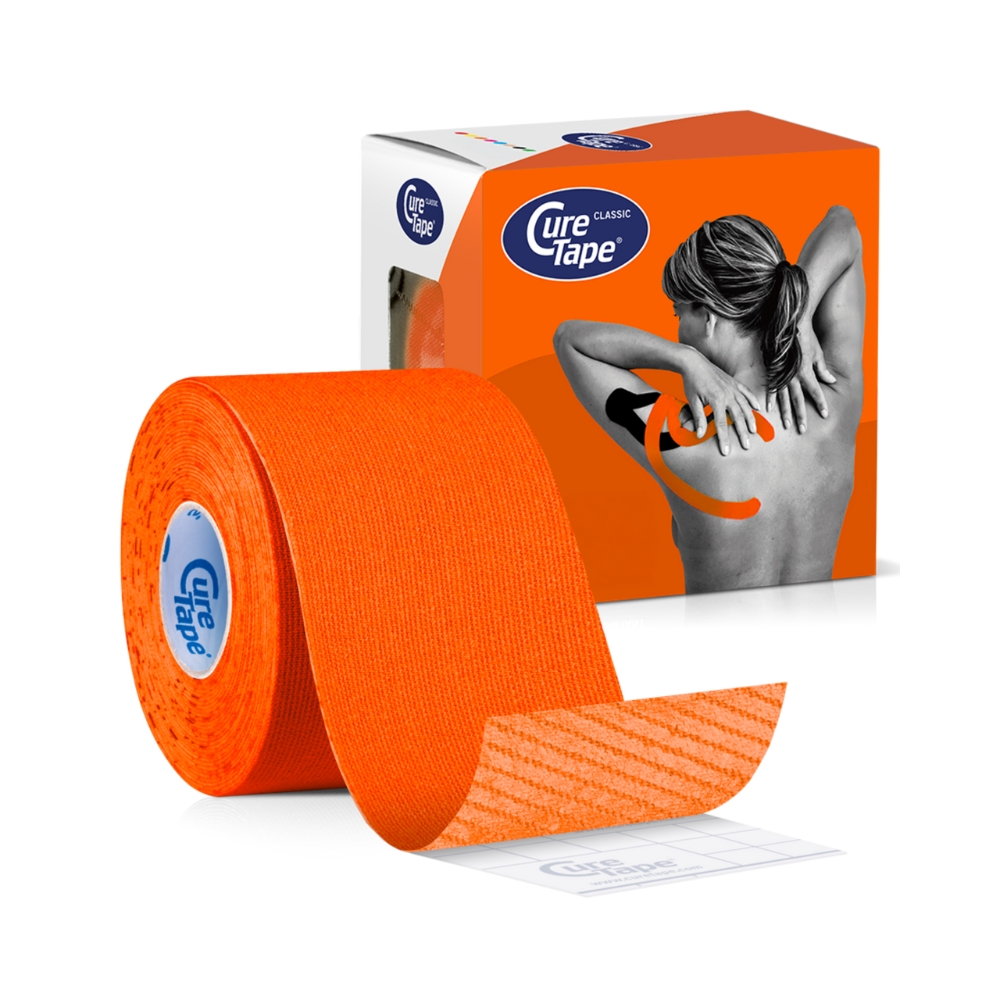 CureTape Classic 5 cm x 5 m kineziologický tejp oranžový CureTape