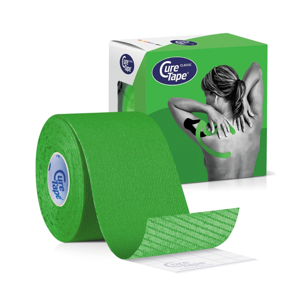 CureTape Classic 5 cm x 5 m kineziologický tejp zelený CureTape
