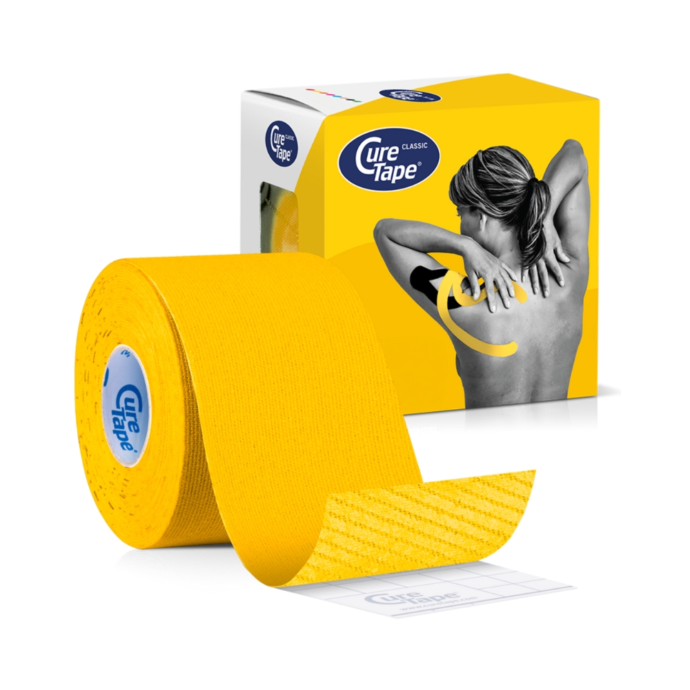 CureTape Classic 5 cm x 5 m kineziologický tejp žlutý CureTape