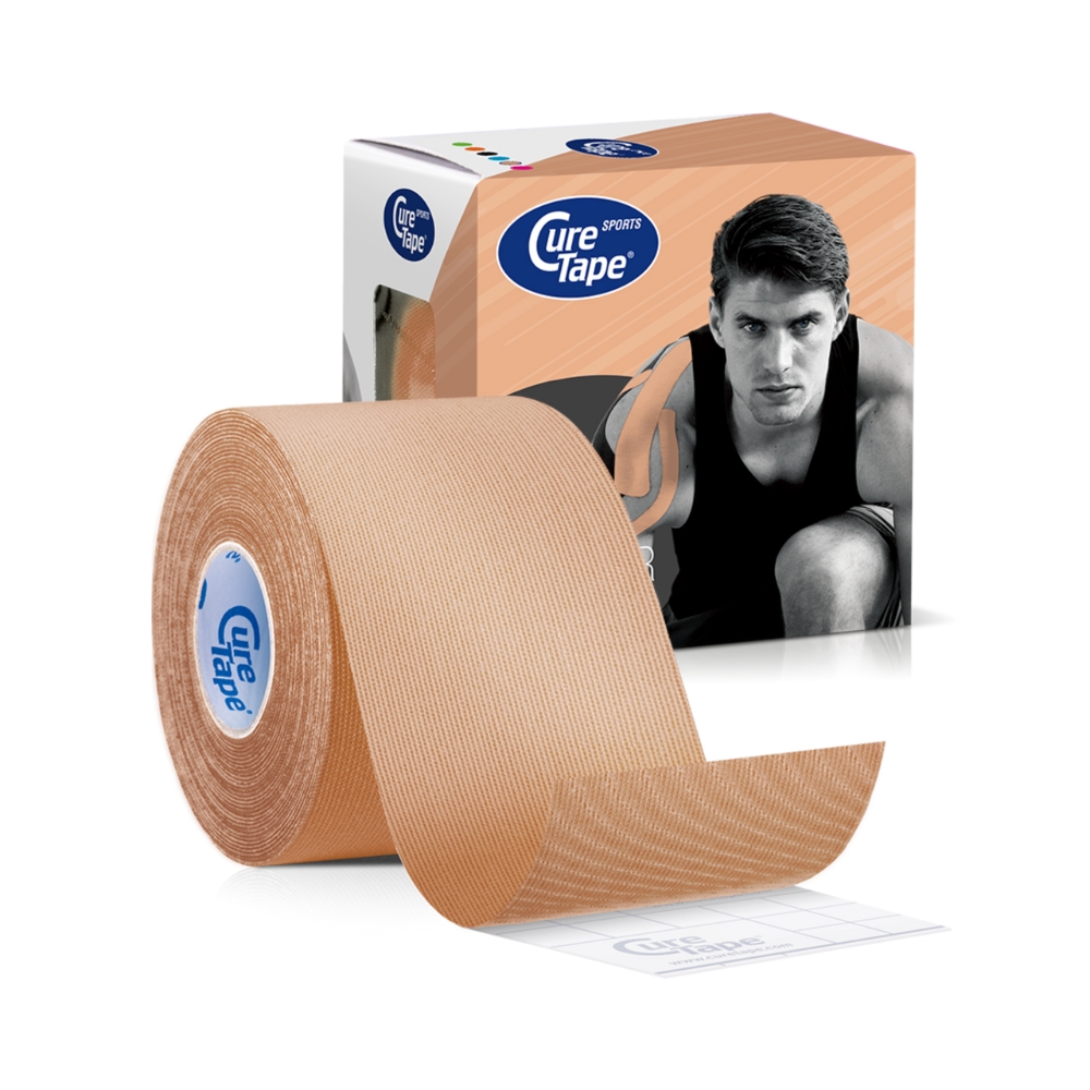 CureTape Sports 5 cm x 5 m kineziologický tejp béžový CureTape