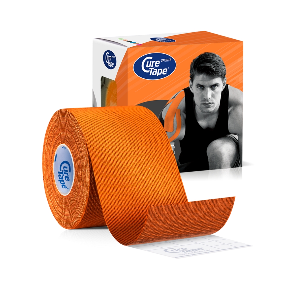CureTape Sports 5 cm x 5 m kineziologický tejp oranžový CureTape