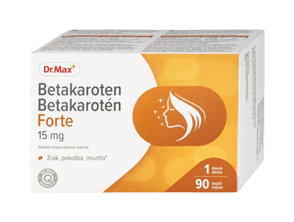 Dr. Max Betakaroten Forte 15 mg 90 kapslí Dr. Max