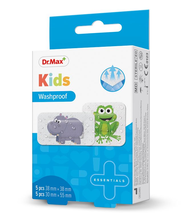 Dr. Max Kids Washproof 2 velikosti náplast 10 ks Dr. Max