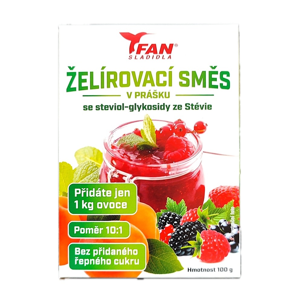 FAN sladidla Želírovací směs Stevia 100 g FAN sladidla