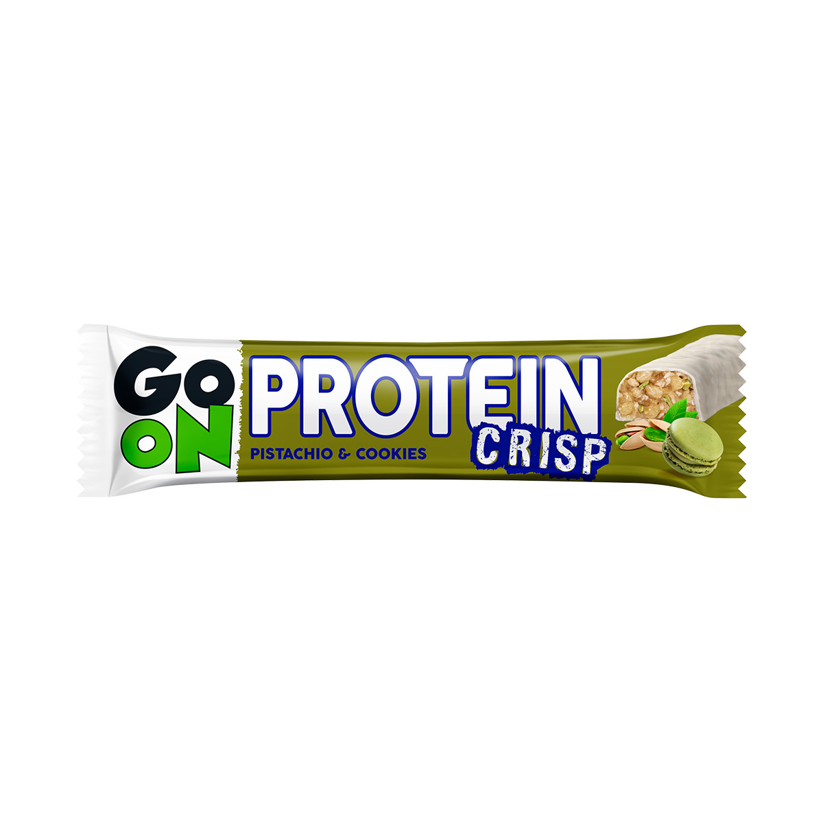 GO ON! Proteinová tyčinka Crisp pistácie a cookies 45 g GO ON!