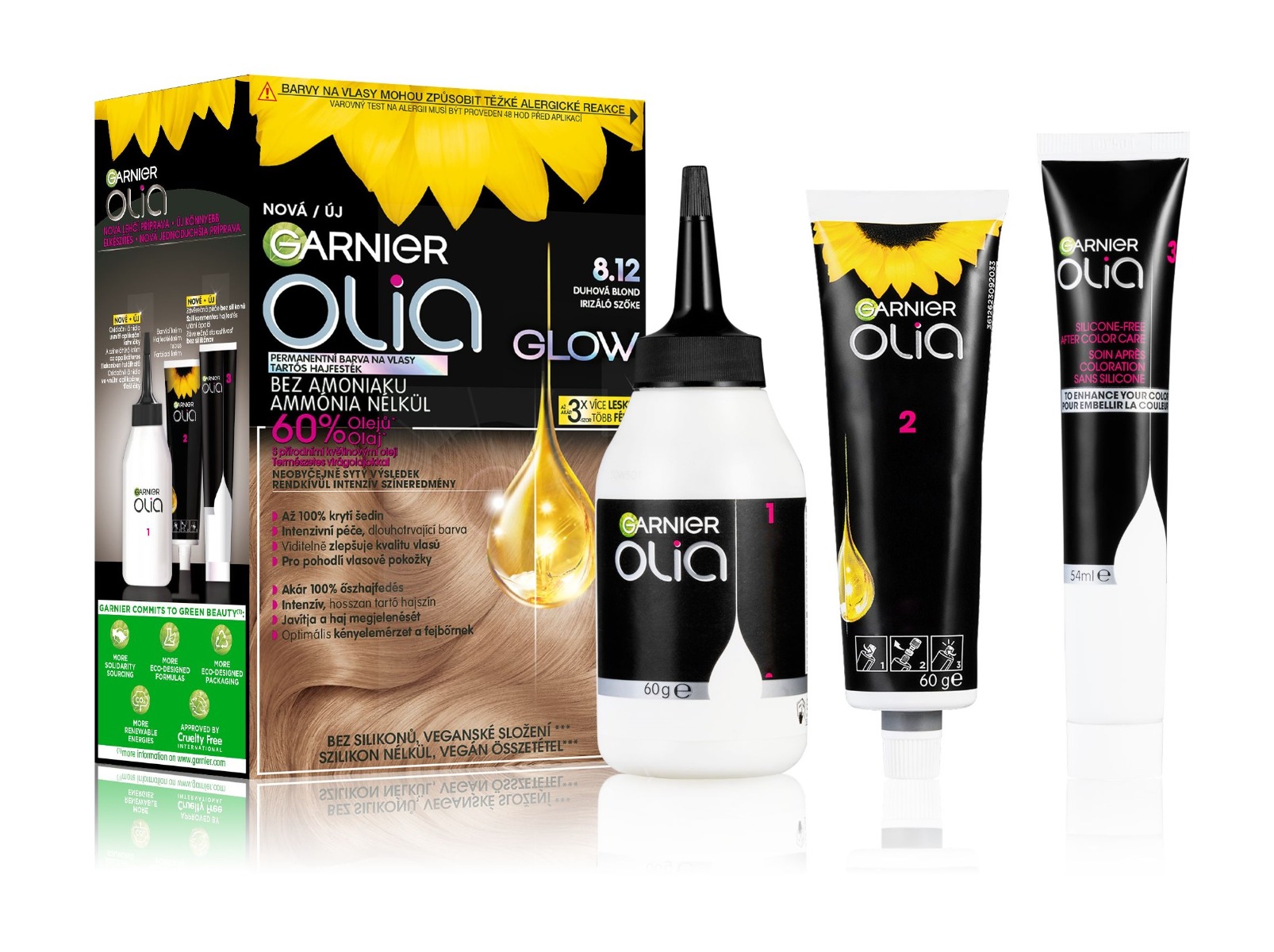 Garnier Olia 8.12 Duhová blond permanentní barva na vlasy Garnier