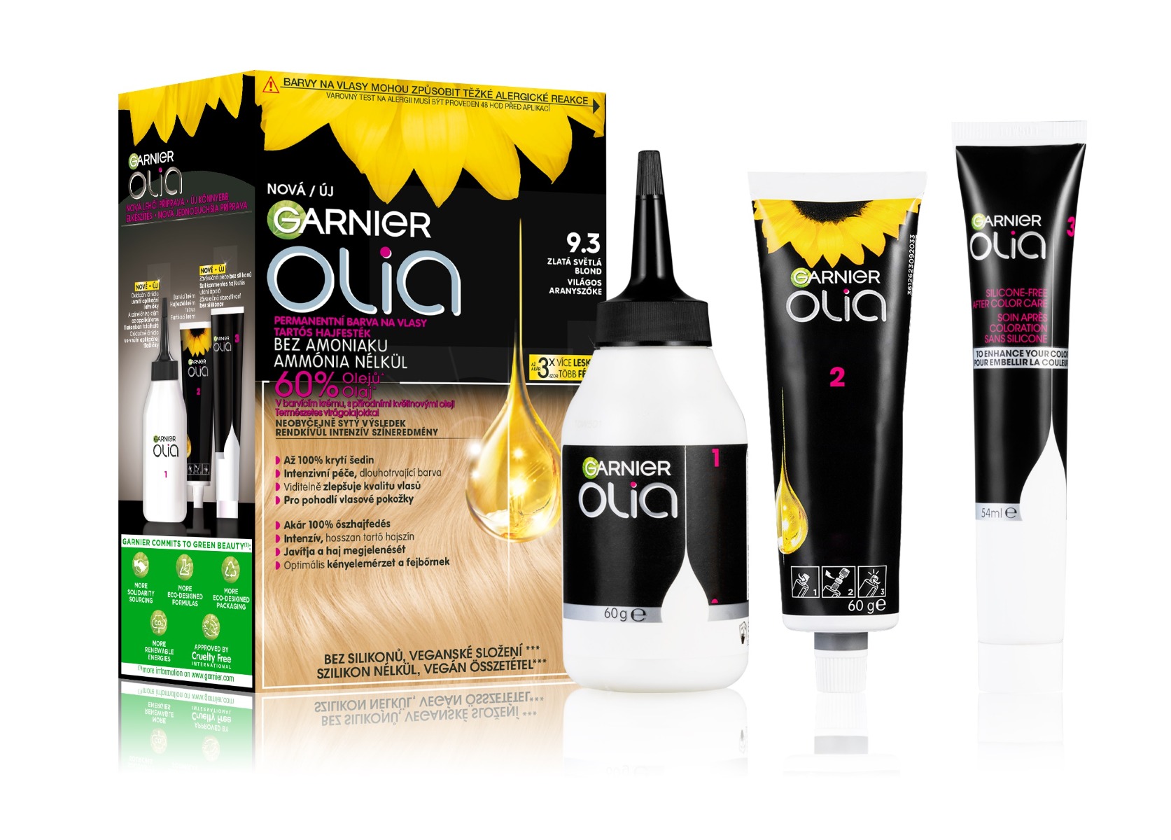 Garnier Olia 9.3 Zlatá světlá blond permanentní barva na vlasy Garnier