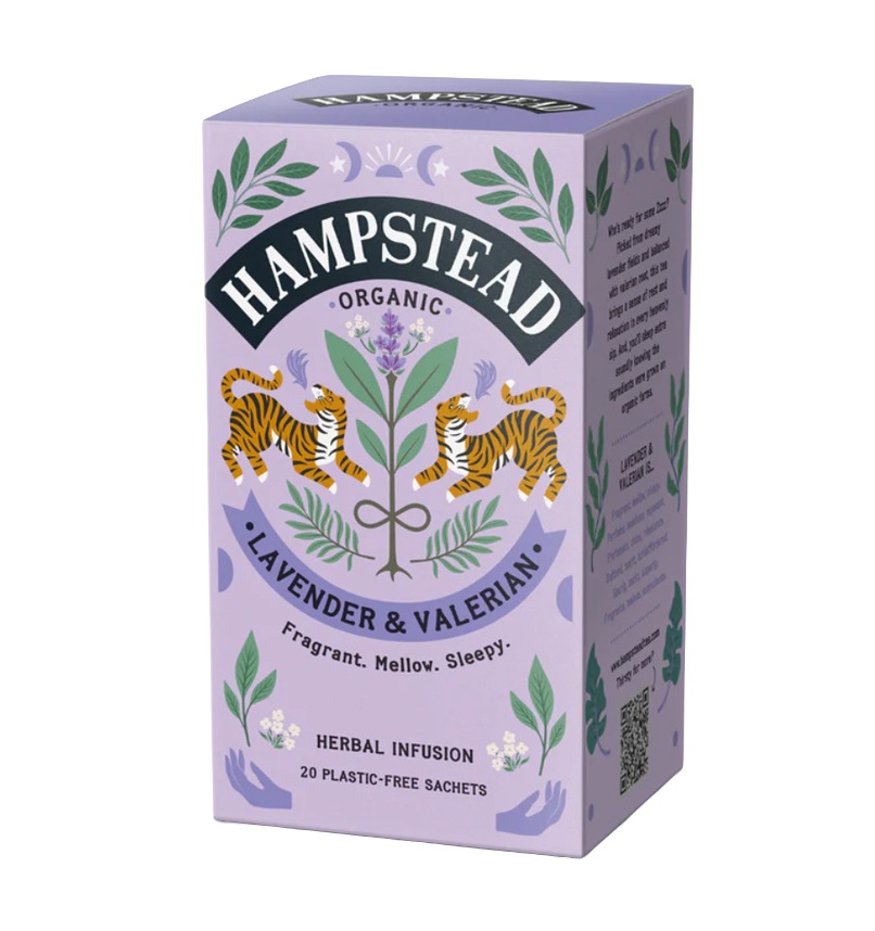 Hampstead Tea BIO Bylinný čaj s levandulí a kozlíkem 20x1 g Hampstead Tea