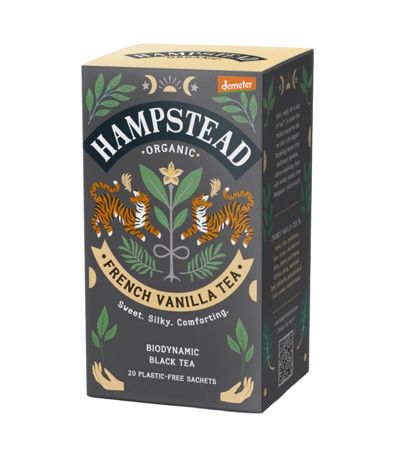 Hampstead Tea BIO Černý čaj s madagaskarskou vanilkou 20x1