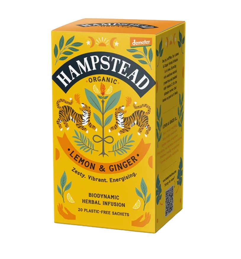 Hampstead Tea BIO Citronový čaj se zázvorem 20x1