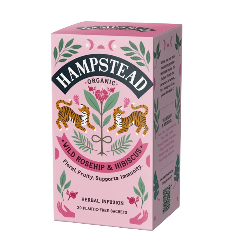 Hampstead Tea BIO Šípkový čaj s ibiškem 20x1