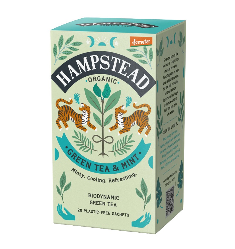 Hampstead Tea BIO Zelený čaj s mátou a lékořicí 20x2 g Hampstead Tea