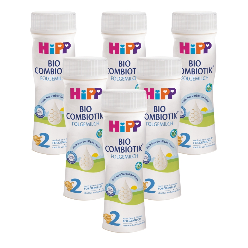 Hipp 2 BIO Combiotik Pokračovací mléčná kojenecká výživa 6x200 ml Hipp